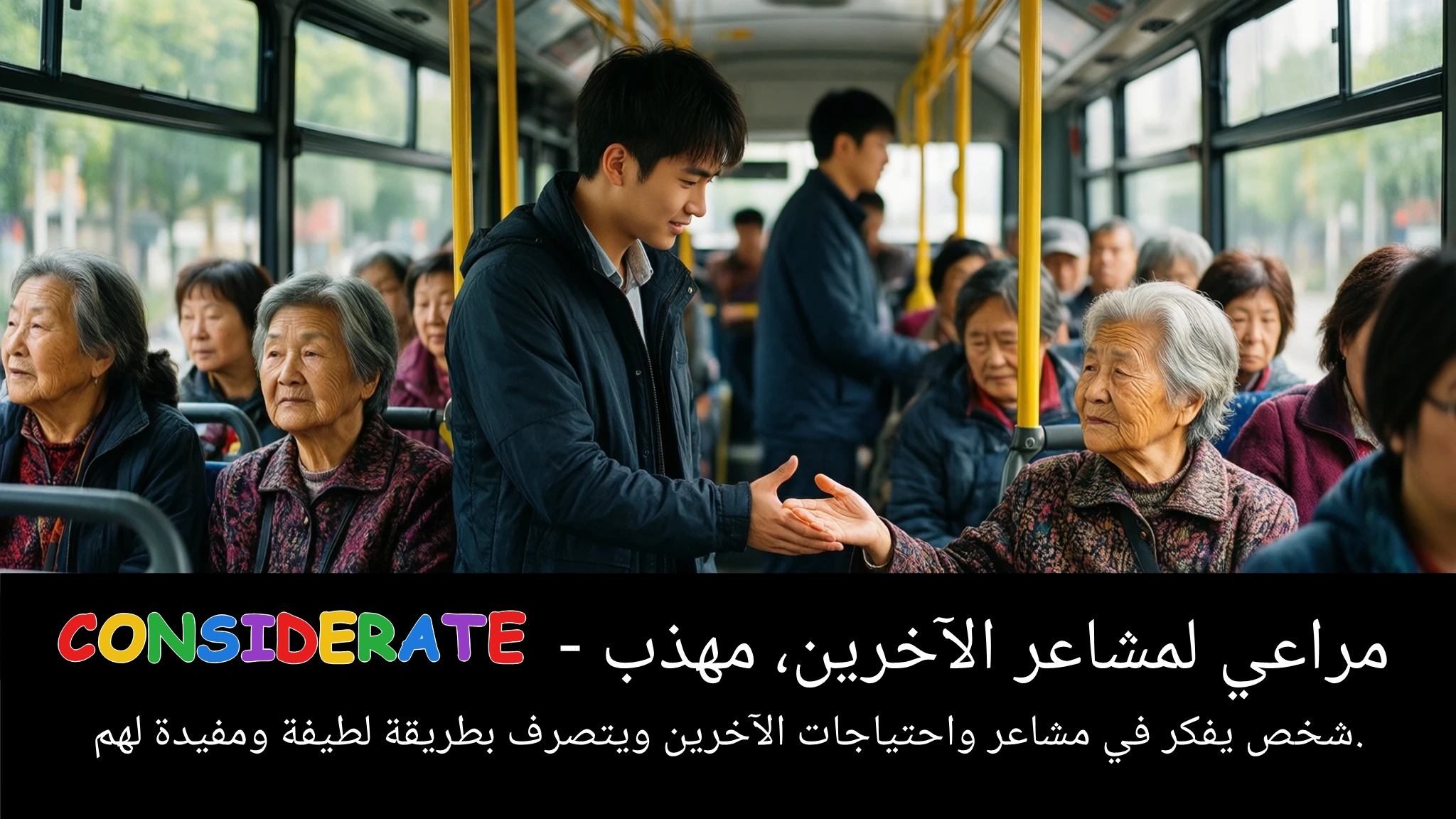 Arabic Illustration for considerate